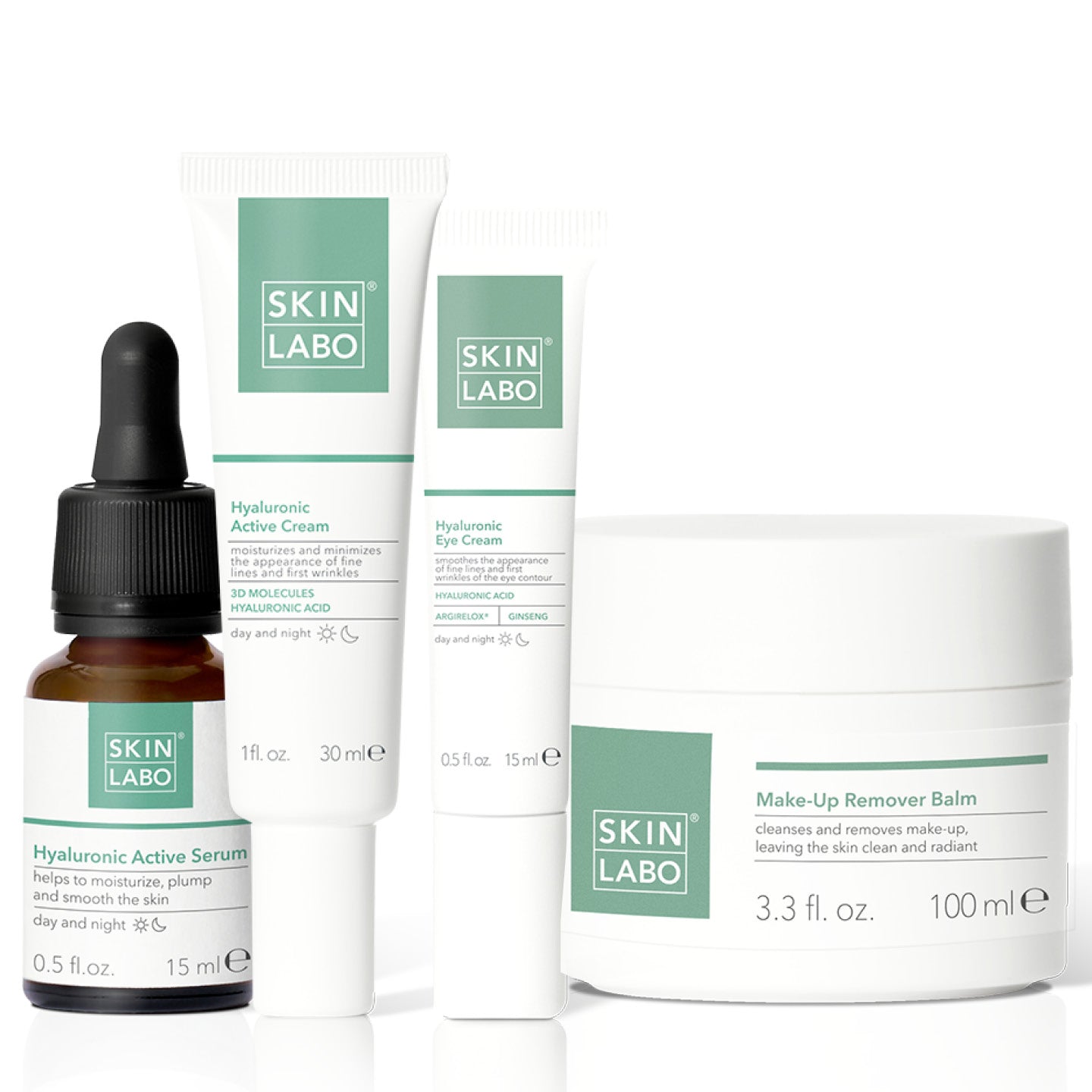 Rutina 4 Productos: Sérum + Crema + Contorno de Ojos + Bálsamo Desmaquillante
